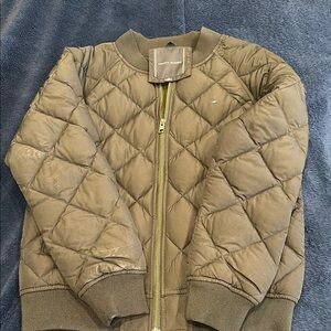 Tommy Hilfiger Kids Olive Green Quilted Jacket